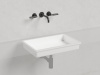 Раковина из искусственного камня S-Stone Salini MAREA 1802214M 60х40 встраиваемая цвет белый без отверстий под смеситель